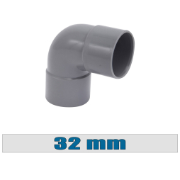 COURBE TUBE EVAC PVC Ø32MM  