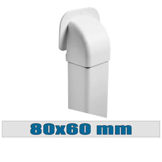 GOULOTTE 80X60 MM SORTIE DE MUR OREILLE 