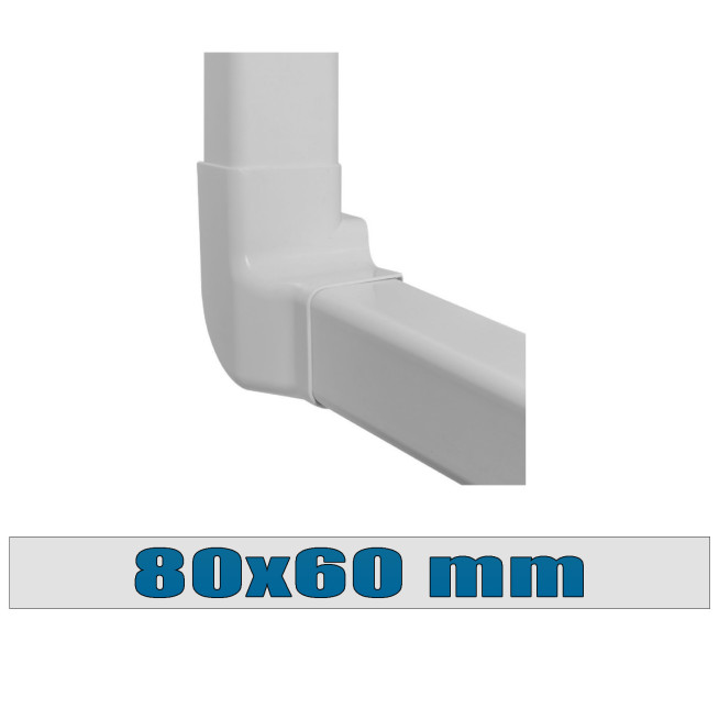 GOULOTTE 80X60 MM ANGLE VERTICAL GAUCHE 